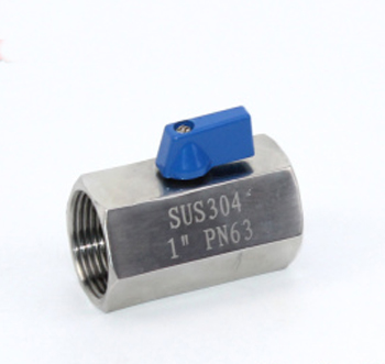 1PC Mini Ball Valve in Floating Thread Stainless Steel Ball Valve SDM-7107