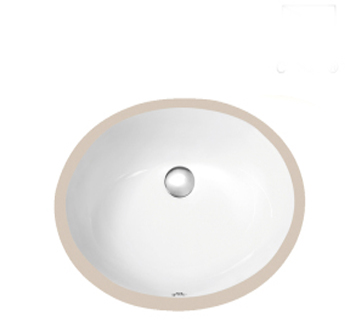 Cupc Samll Size Bathroom Ceramic Oval Under Counter Basin SDM-6001